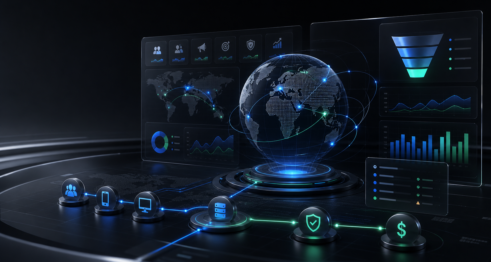 Weiqian global advertising data platform